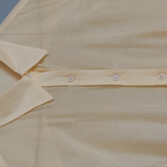 Light yellow sheer blouse - Picture 2 of 5